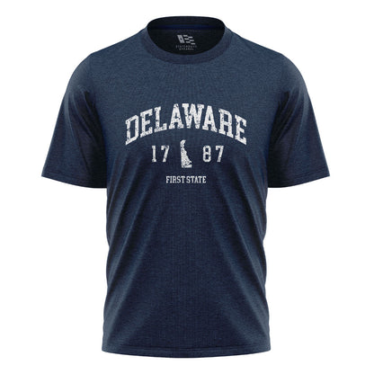 Delaware First State 1787 T-Shirt | Varsity Tee - navy - image 4