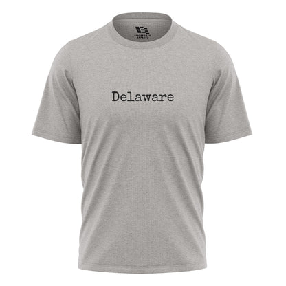 Delaware Minimalist T-Shirt | Typewriter Script Tee - sport-grey - image 5