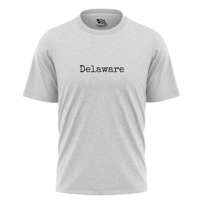 Delaware Minimalist T-Shirt | Typewriter Script Tee - white - image 2