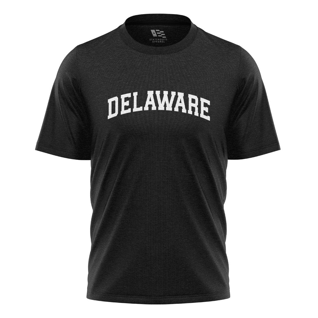 Delaware Varsity Arch T-Shirt black front