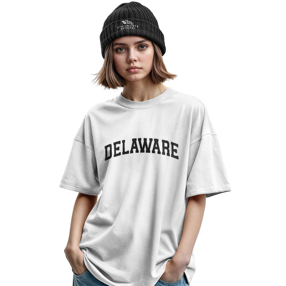 Delaware Varsity Arch T-Shirt military-green back