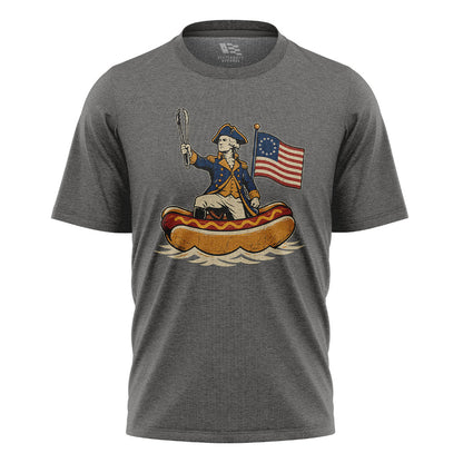 Delaware Washington Hot Dog Boat T-Shirt | Funny Tee - charcoal - image 6