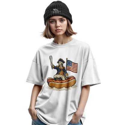 Delaware Washington Hot Dog Boat T-Shirt | Funny Tee - military-green - image 7