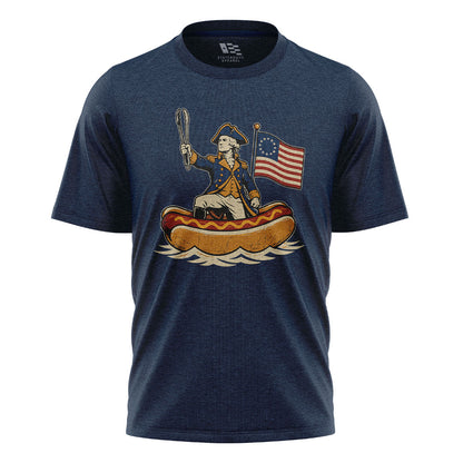 Delaware Washington Hot Dog Boat T-Shirt | Funny Tee - navy - image 4