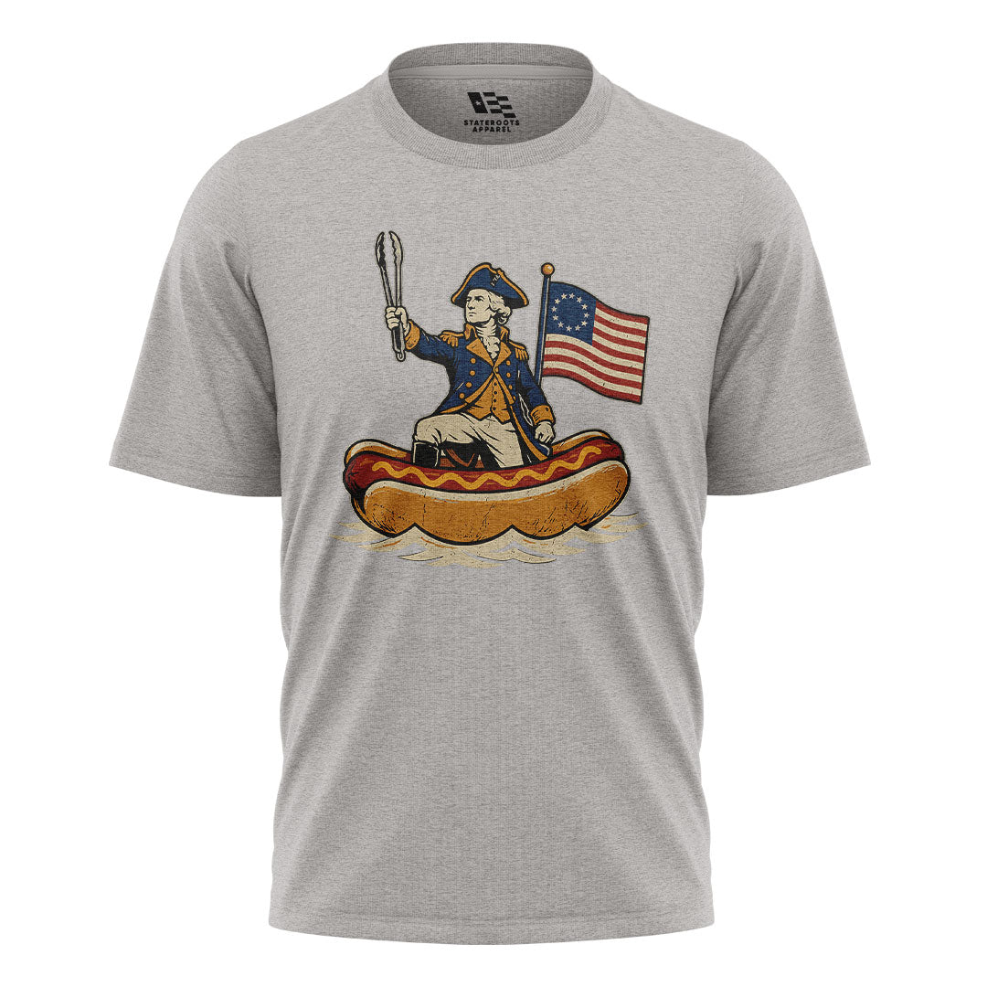 Delaware Washington Hot Dog Boat T-Shirt | Funny Tee - sport-grey - image 5