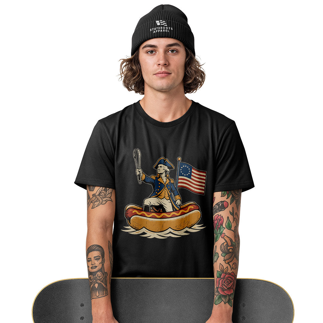 Delaware Washington Hot Dog Boat T-Shirt | Funny Tee - white - image 10