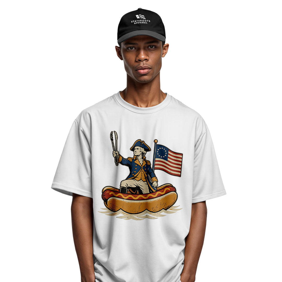 Delaware Washington Hot Dog Boat T-Shirt | Funny Tee - white - image 11