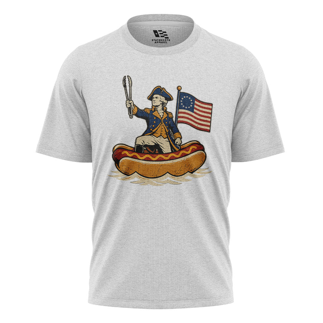 Delaware Washington Hot Dog Boat T-Shirt | Funny Tee - white - image 2