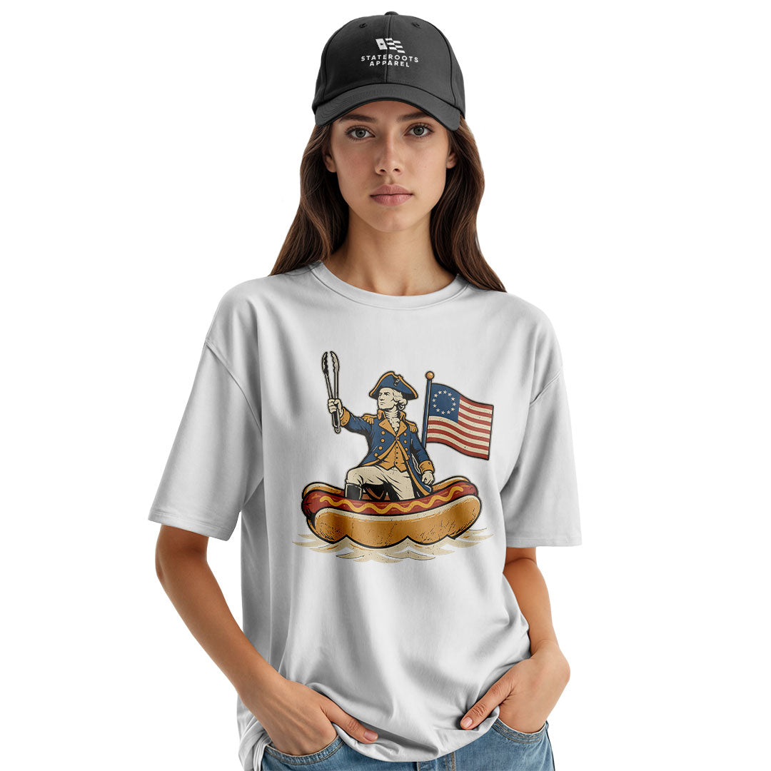 Delaware Washington Hot Dog Boat T-Shirt | Funny Tee - white - image 8