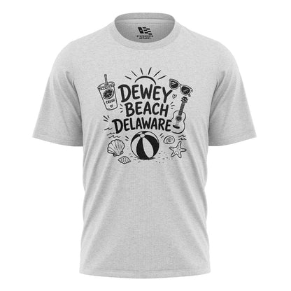 Dewey Beach Delaware T-Shirt | Beach Doodle Tee - white - image 2