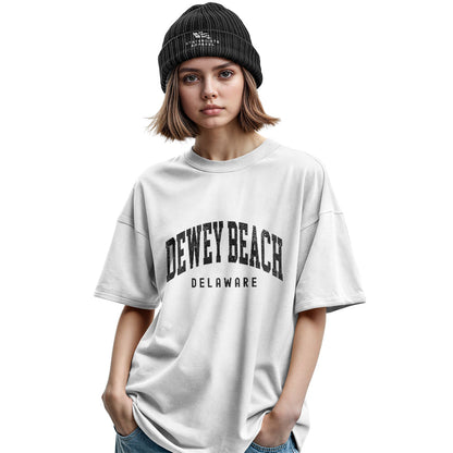 Dewey Beach Delaware T-Shirt | Varsity Arch Tee - military-green - image 7