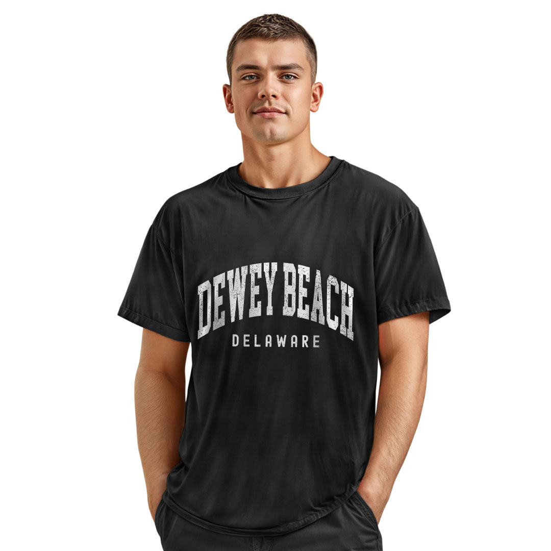 Dewey Beach Delaware T-Shirt | Varsity Arch Tee - navy - image 12