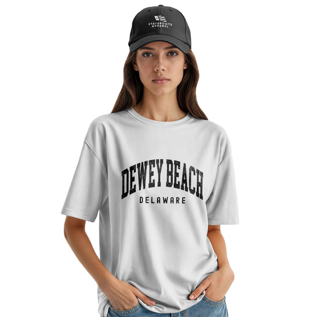 Dewey Beach Delaware T-Shirt | Varsity Arch Tee - white - image 8