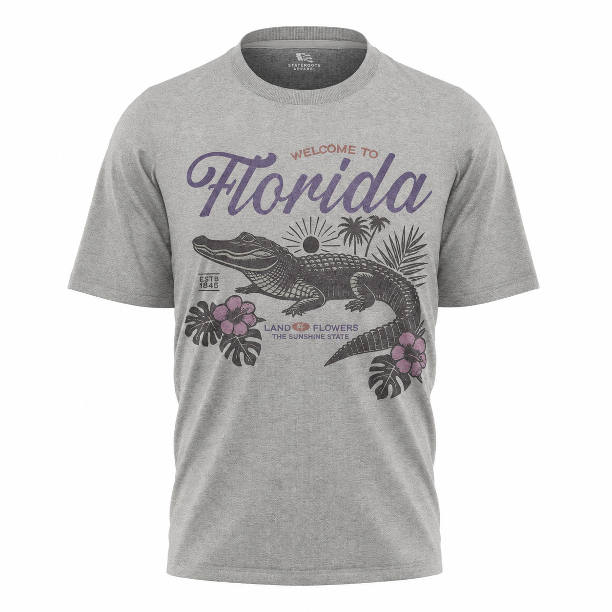 Welcome to Florida T-Shirt Retro Floral