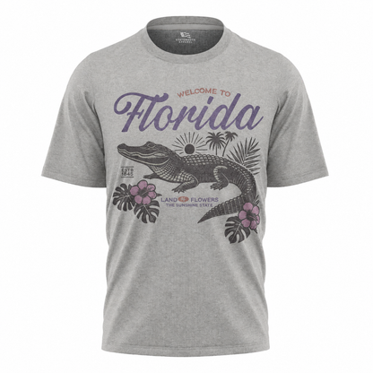 Welcome to Florida T-Shirt Retro Floral