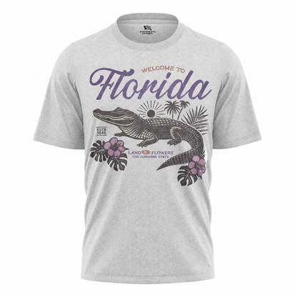 Welcome to Florida T-Shirt Retro Floral
