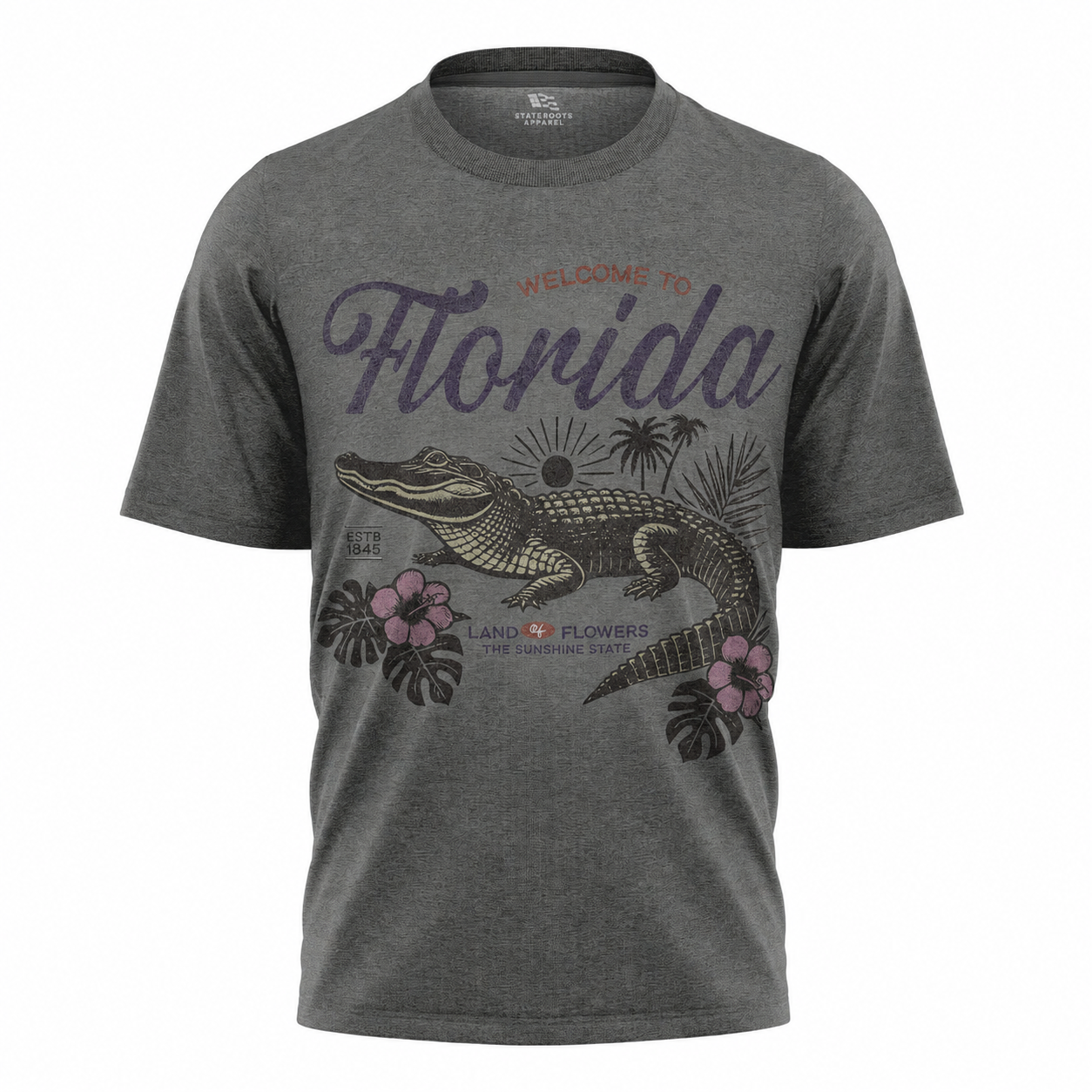 Welcome to Florida T-Shirt Retro Floral