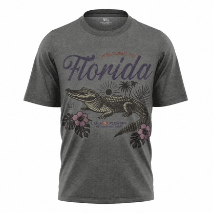 Welcome to Florida T-Shirt Retro Floral