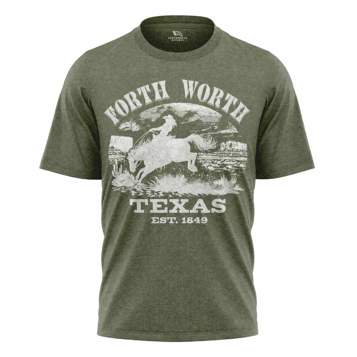 Fort Worth Texas T-Shirt | Vintage Rodeo Bronco Est 1849 Western Tee