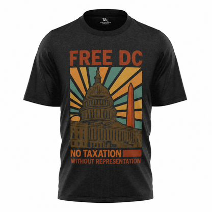 Free DC Statehood T-Shirt | No Taxation Without Representation Retro Tee