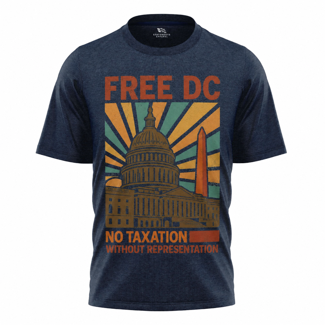 Free DC Statehood T-Shirt | No Taxation Without Representation Retro Tee