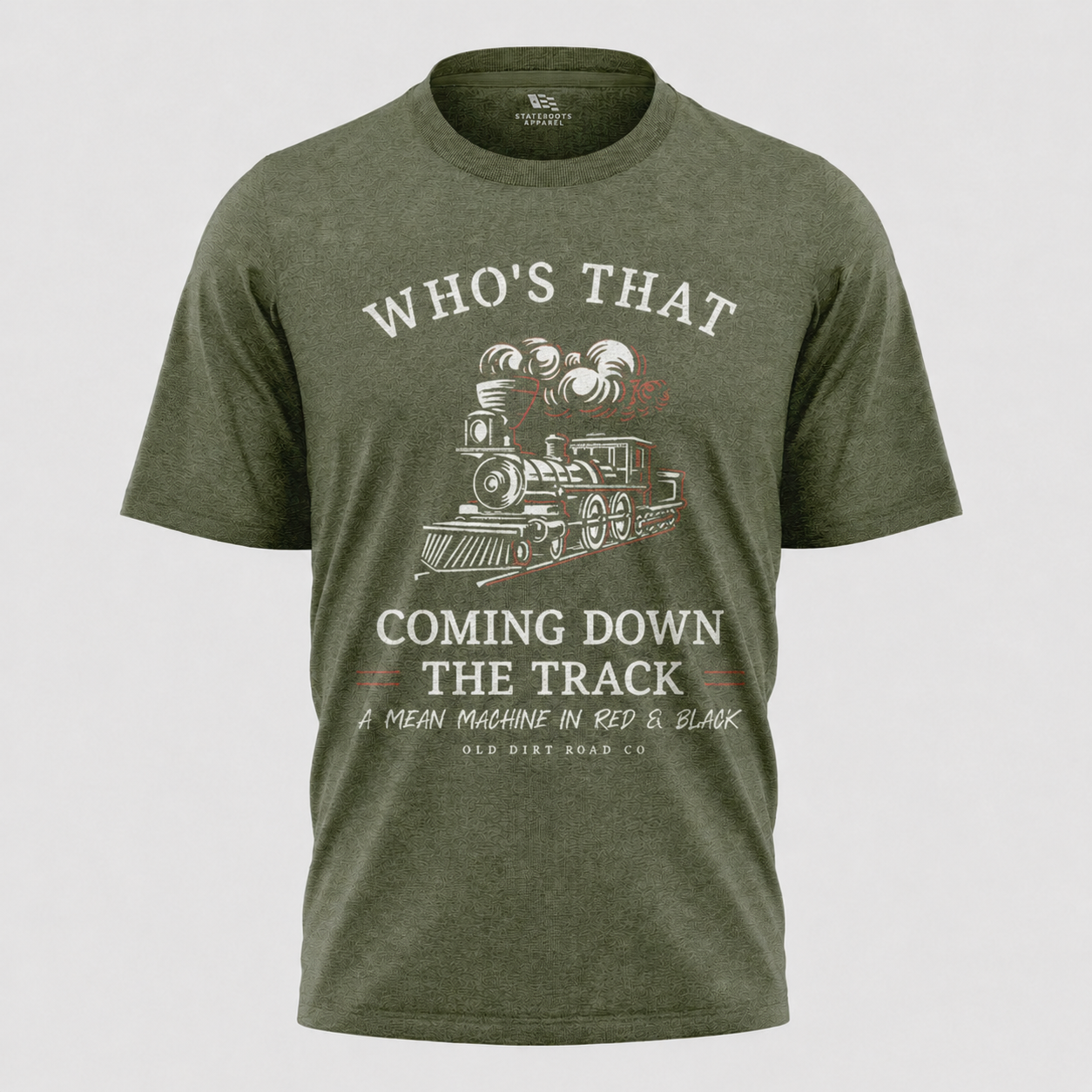 Georgia Bulldogs Train T-Shirt | UGA Red Black Vintage Locomotive Tee