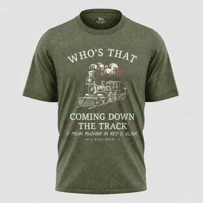 Georgia Bulldogs Train T-Shirt | UGA Red Black Vintage Locomotive Tee