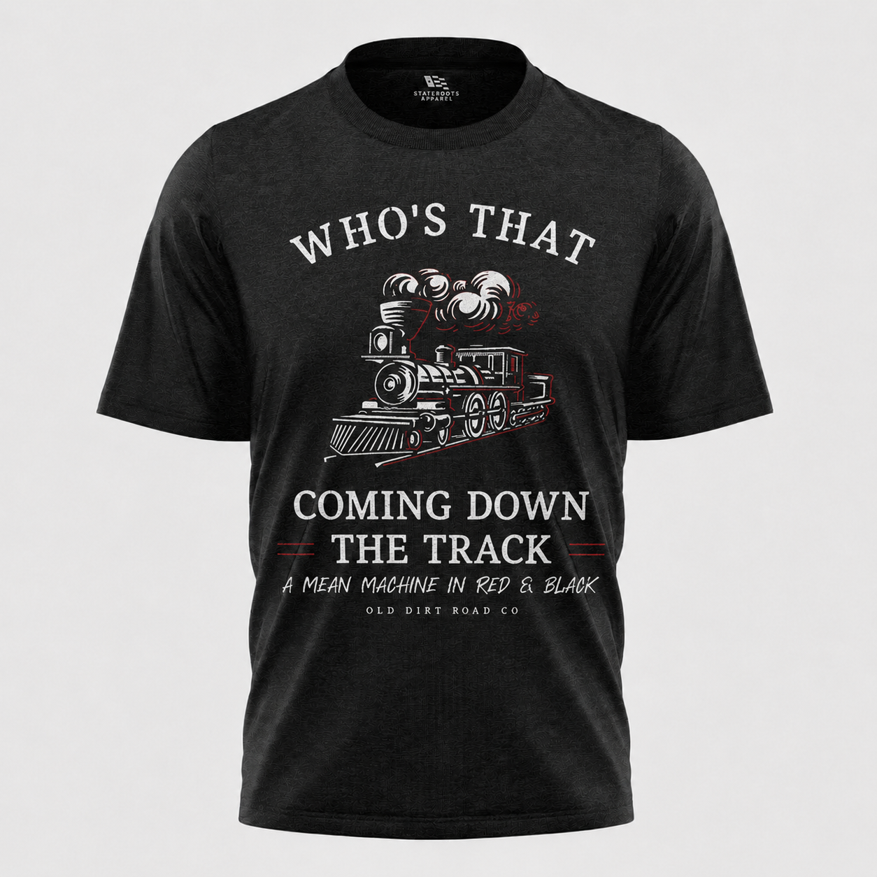 Georgia Bulldogs Train T-Shirt | UGA Red Black Vintage Locomotive Tee
