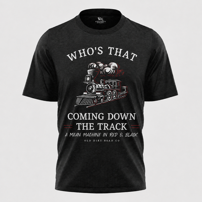 Georgia Bulldogs Train T-Shirt | UGA Red Black Vintage Locomotive Tee