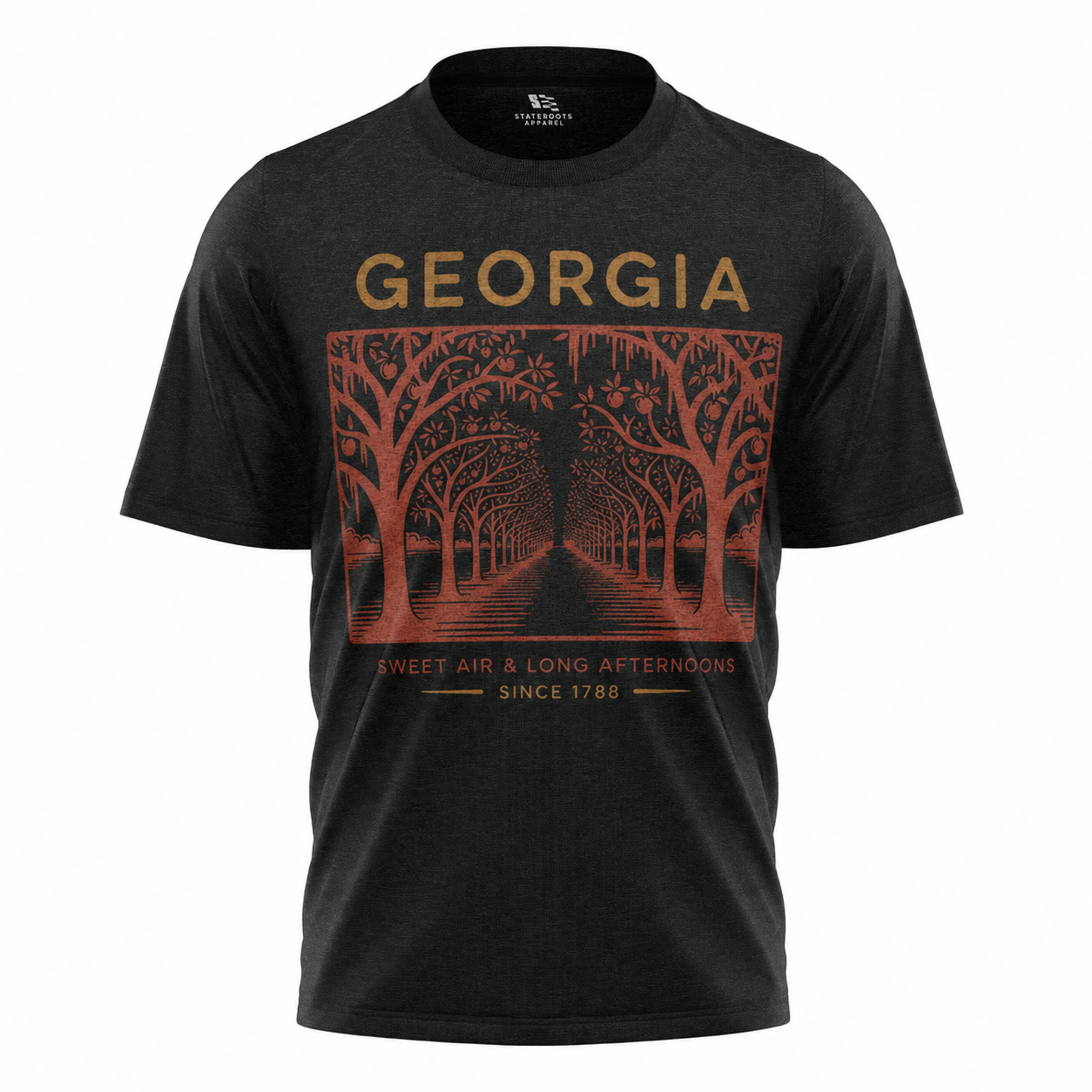 Georgia Oak Alley T-Shirt | Wormsloe Savannah Southern Vintage Tee