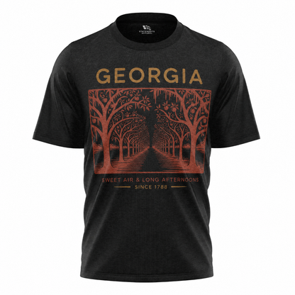 Georgia Oak Alley T-Shirt | Wormsloe Savannah Southern Vintage Tee
