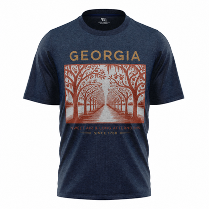 Georgia Oak Alley T-Shirt | Wormsloe Savannah Southern Vintage Tee