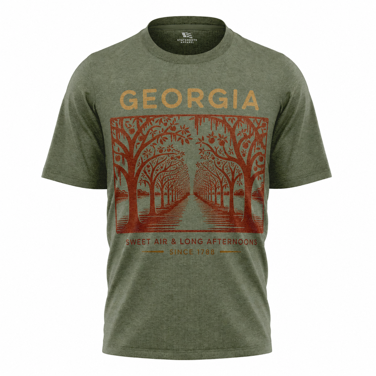 Georgia Oak Alley T-Shirt | Wormsloe Savannah Southern Vintage Tee