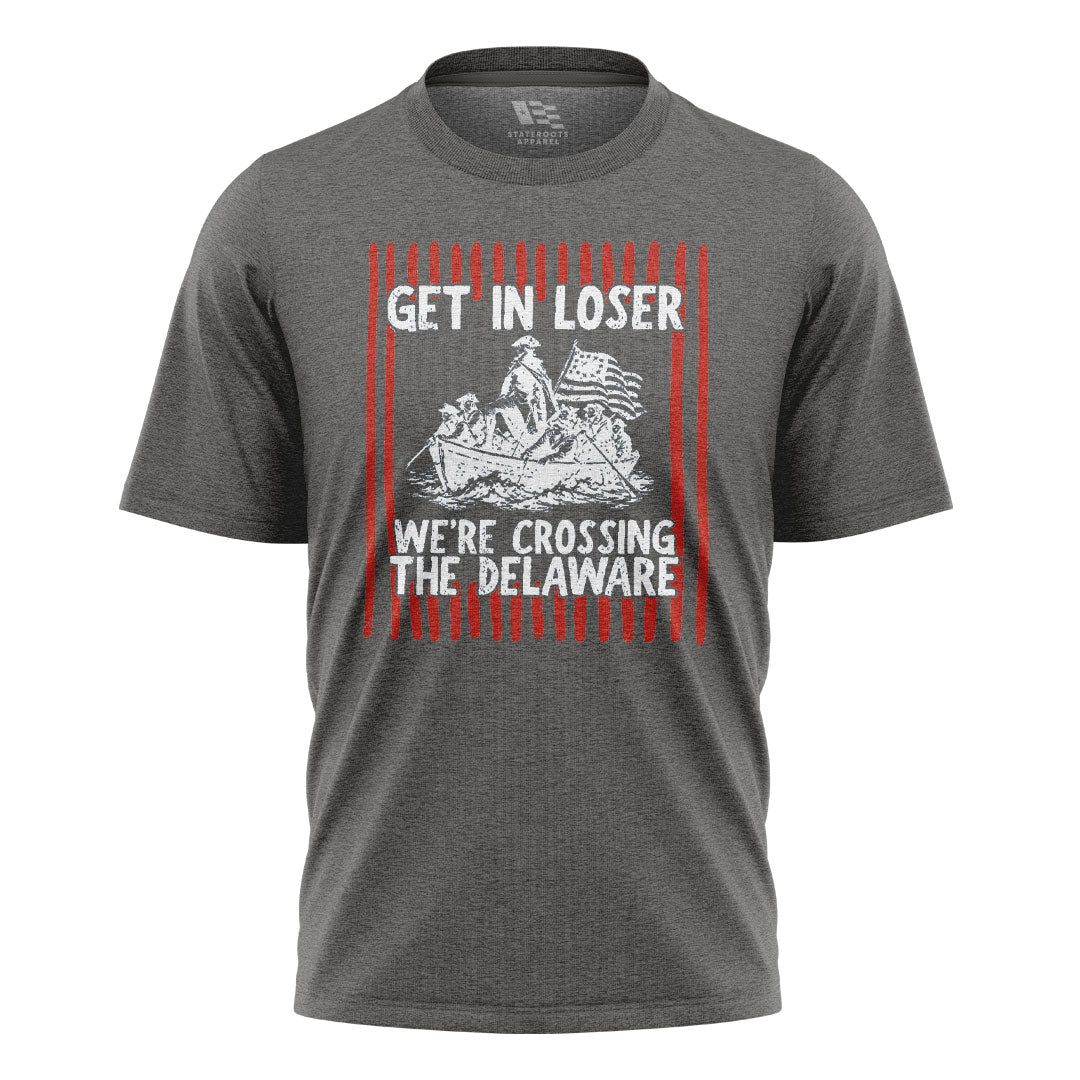 Get In Loser Delaware Crossing Tee charcoal front