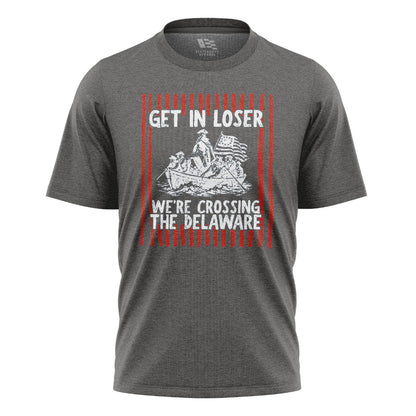Get In Loser Delaware Crossing Tee charcoal front