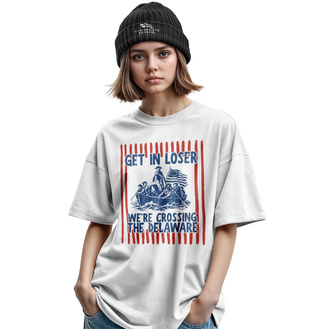 Get In Loser Delaware Crossing Tee military-green back