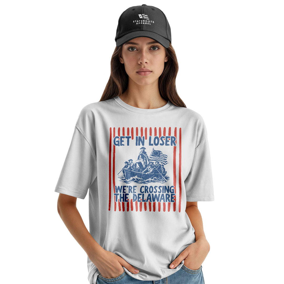 Get In Loser Delaware Crossing Tee white detail