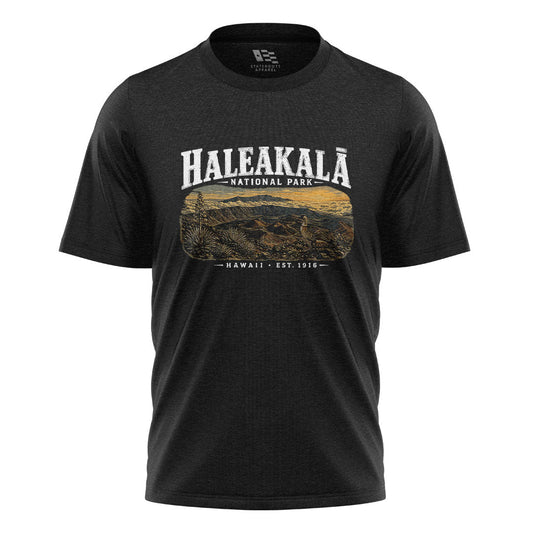 Haleakala National Park Hawaii Tee - Black flatlay