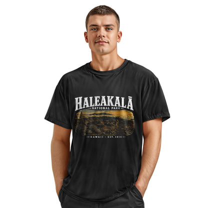 Haleakala National Park Hawaii Tee - Charcoal view