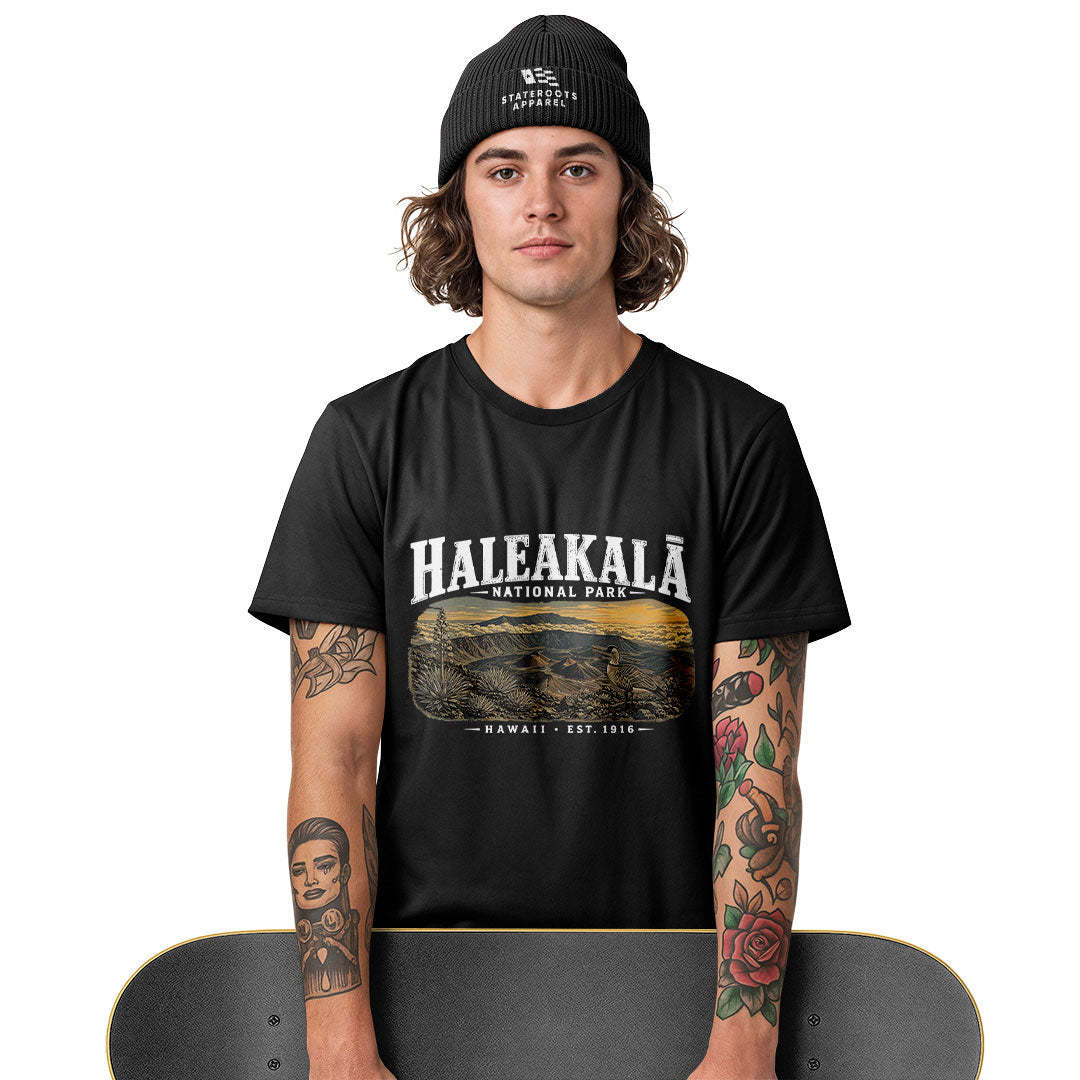 Haleakala National Park Hawaii Tee - Navy view