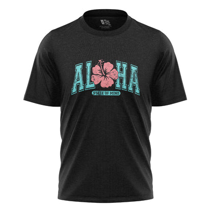Hawaii Aloha State of Mind Tee - Black flatlay
