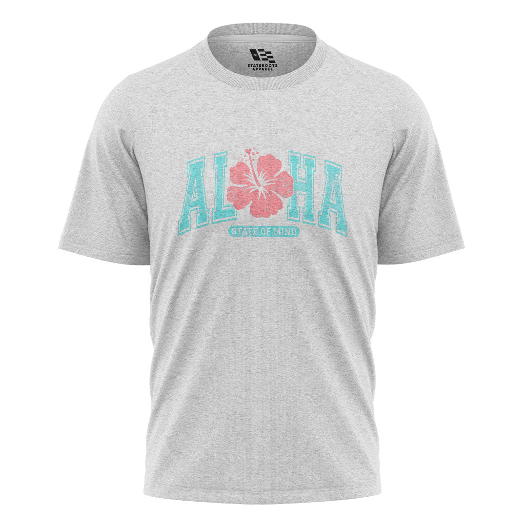 Hawaii Aloha State of Mind Tee - White flatlay