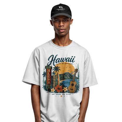 Hawaii Live Aloha Every Day Tee - Sport Grey view