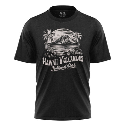 Hawaii Volcanoes National Park Tee - Black flatlay