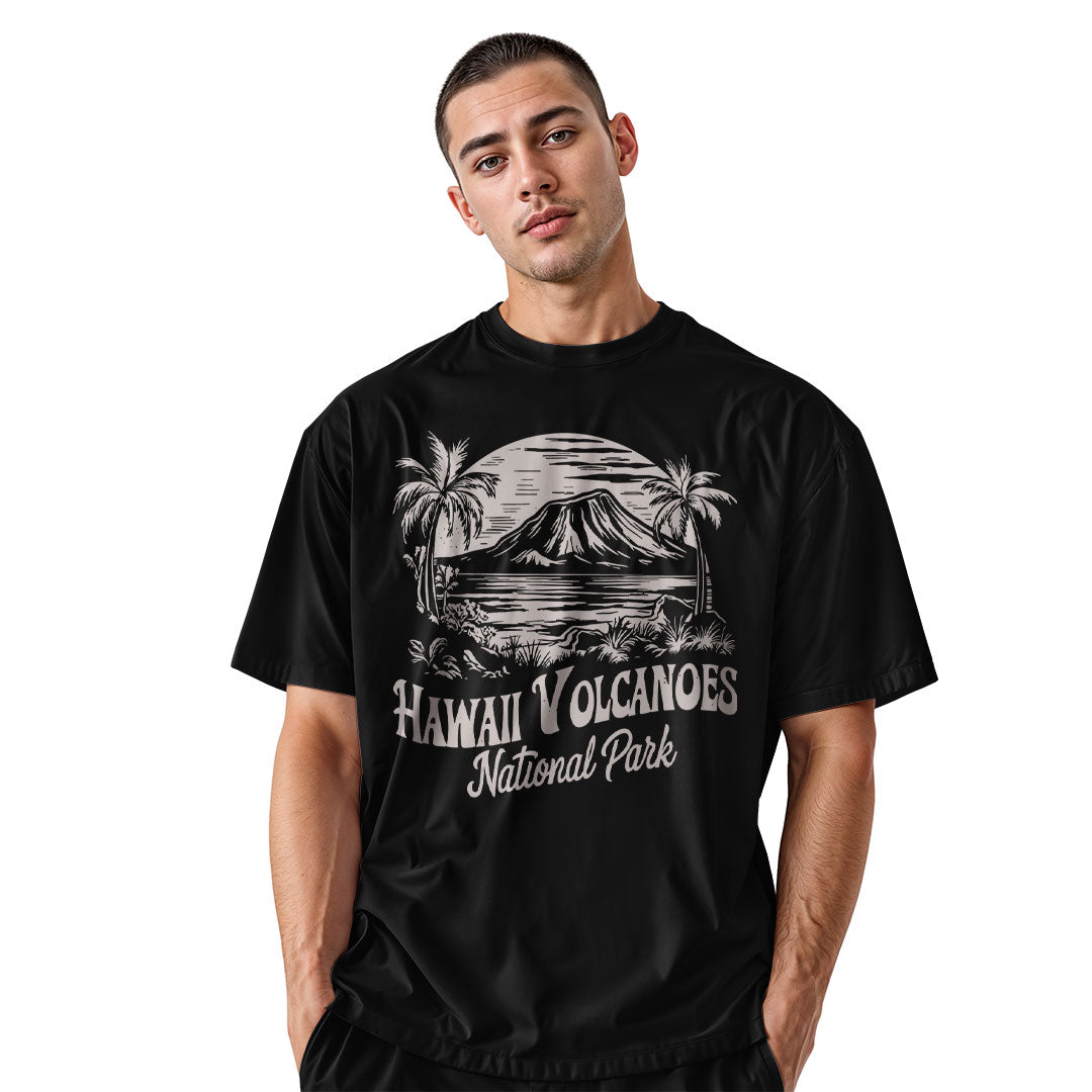 Hawaii Volcanoes National Park Tee - Black view