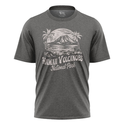 Hawaii Volcanoes National Park Tee - Charcoal flatlay