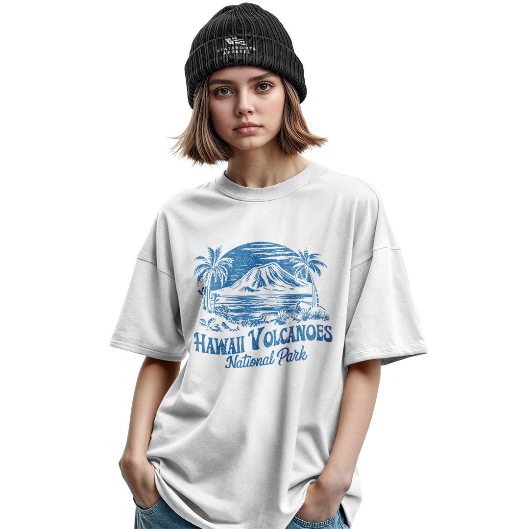 Hawaii Volcanoes National Park Tee - Military Green view