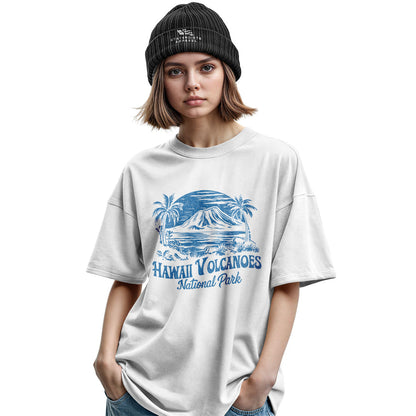 Hawaii Volcanoes National Park Tee - Military Green view