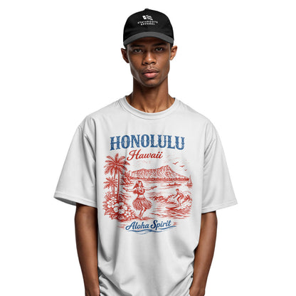 Honolulu Hawaii Aloha Spirit Tee - Sport Grey view
