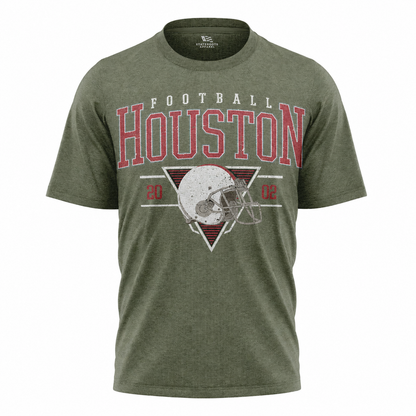 Houston Football T-Shirt | Vintage Texas Helmet Game Day Tee